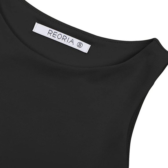 Women’s Sexy Sleeveless Racer Back Tank Tops Halter Neck Crop Tops 10-black - Picture 7 of 7